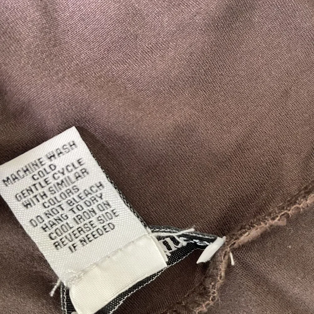 Sunday Retreat Brown Pull On Flare Pants Wide Waistband Women Size XL
